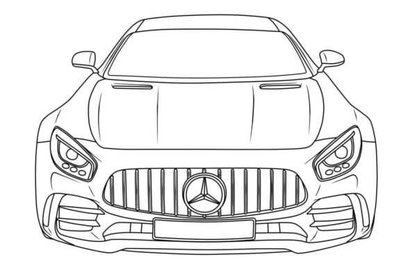 Mercedes-AMG para colorir