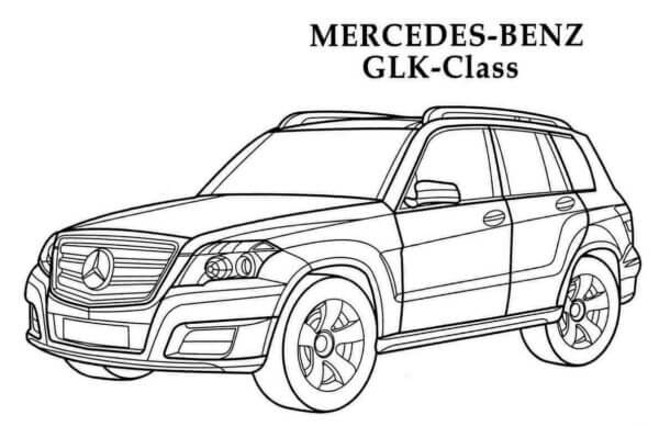 Dibujos de Mercedes-Benz Clase GLK para colorear