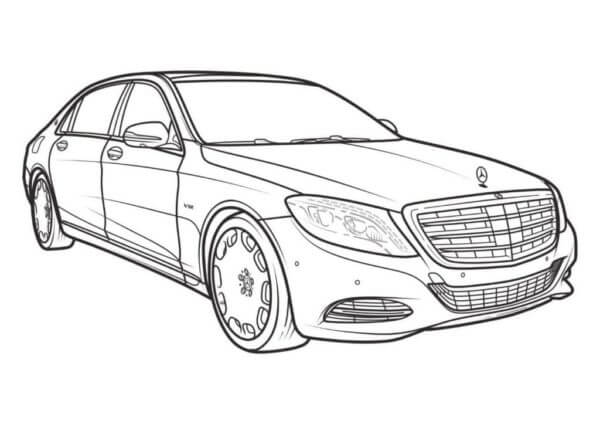 Dibujos de Mercedes-Maybach Clase S para colorear