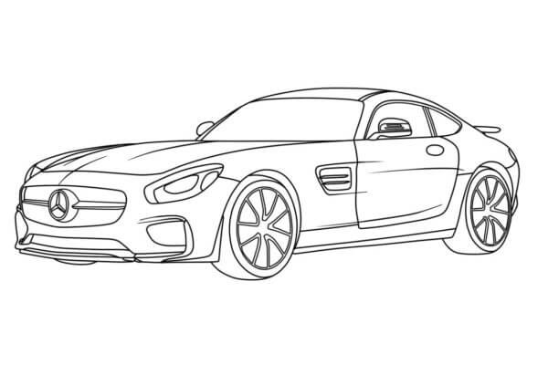 Dibujos de Mercedes SLS para colorear
