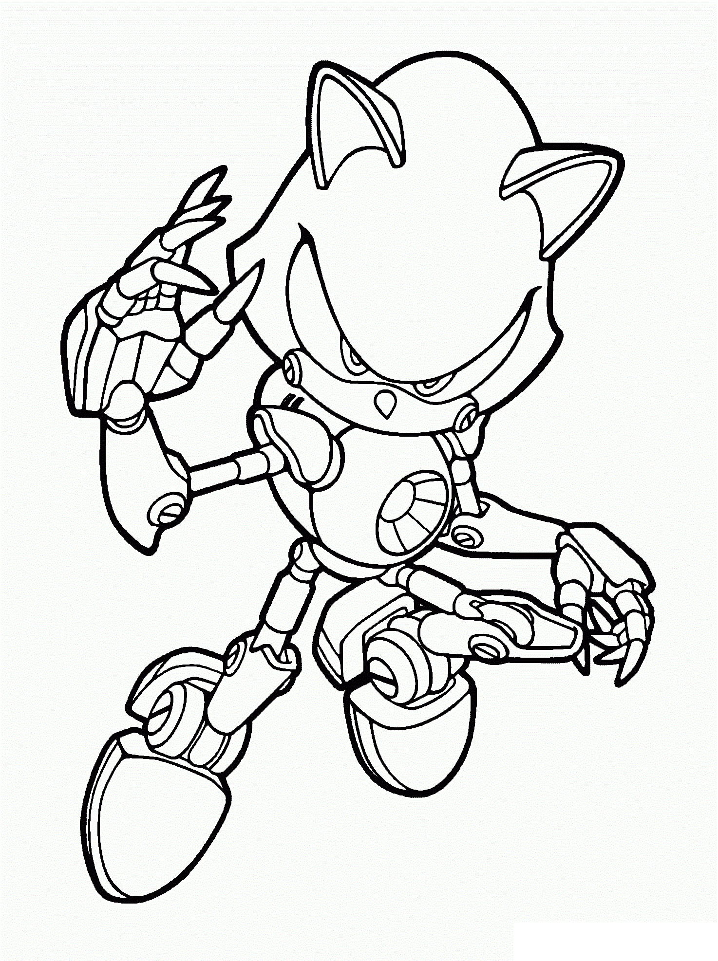 Dibujos de Metal Sonic para colorear