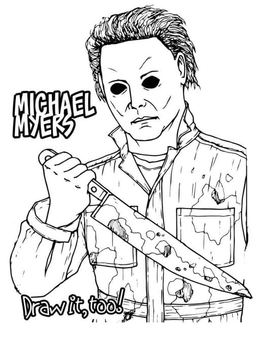 Michael Myers para colorear
