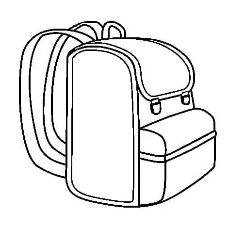 Dibujos de Mochila de estudiante para colorear