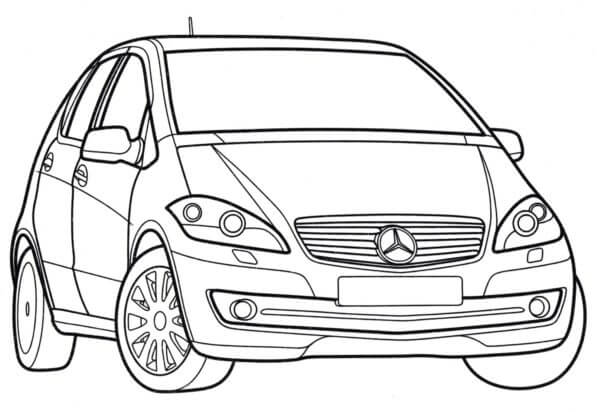 Dibujos de Monovolumen Mercedes-Benz Viano para colorear