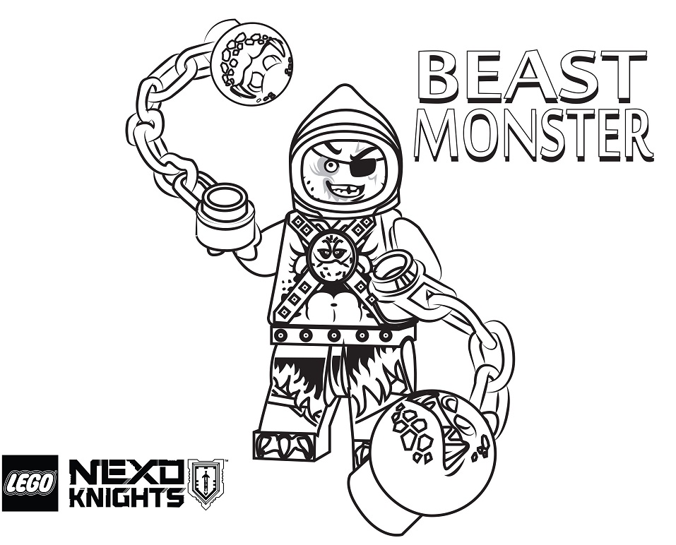 Dibujos de Monstruo Bestia para colorear