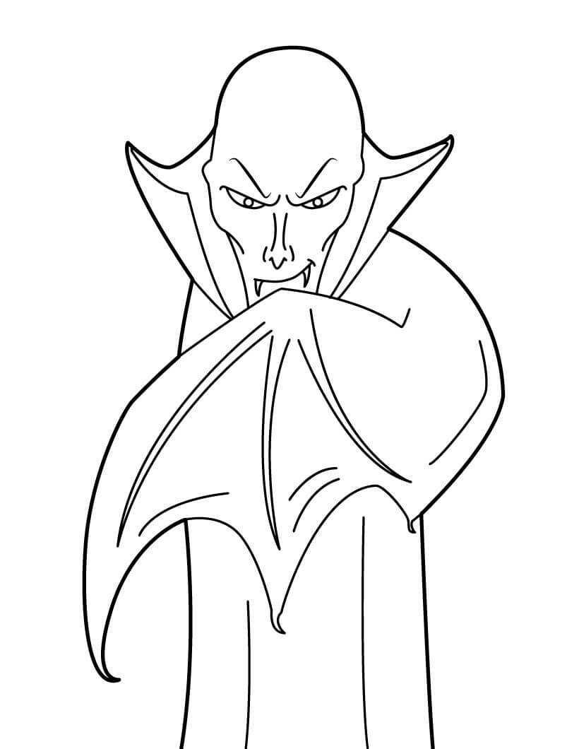 Dibujos de Monstruo Vampiro para colorear