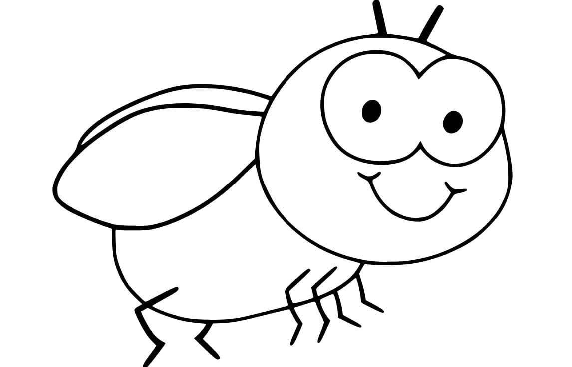 Dibujos de Mosca 6 para colorear