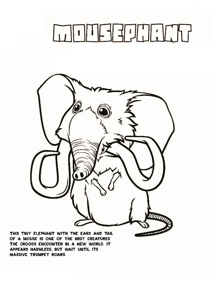 Dibujos de Mousephant para colorear