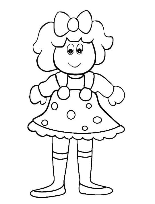 Dibujos de Muñeca Dibujo para colorear