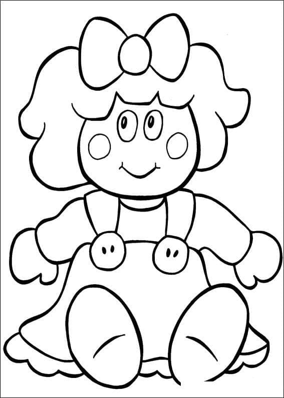 Dibujos de Muñeca Imprimible para colorear