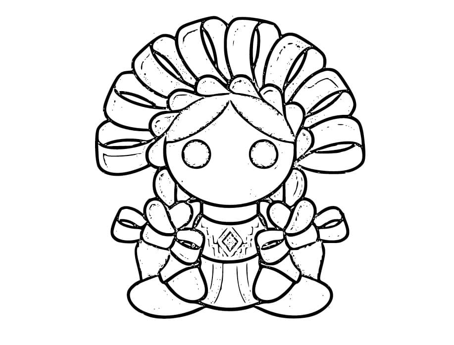 Dibujos de Muñecas Mexicanas lindo para colorear