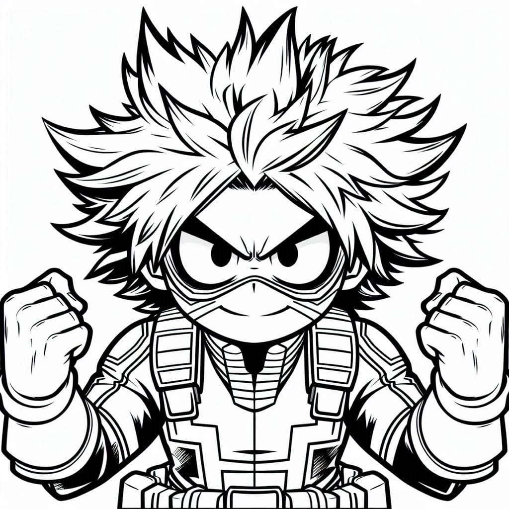 Dibujos de My Hero Academia simplemente para colorear