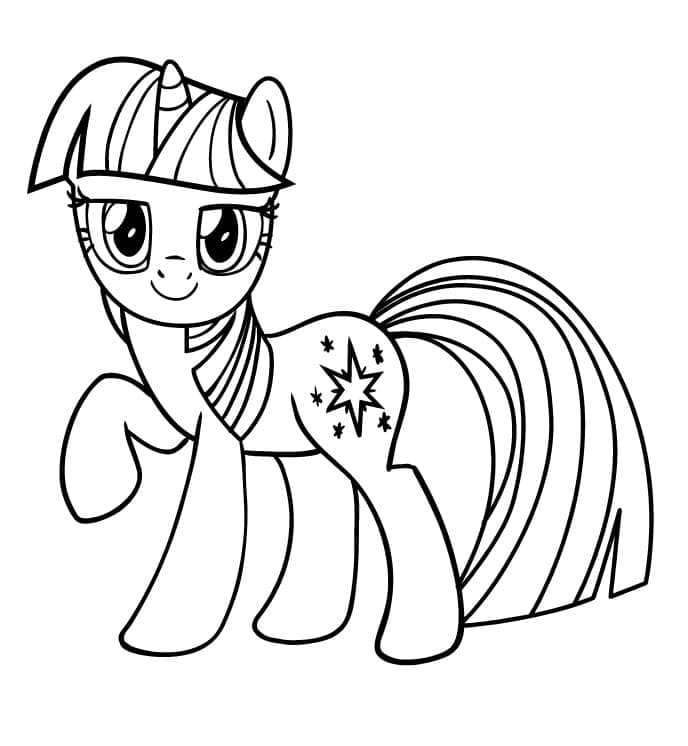 Dibujos de My Little Pony Imprimible para niños para colorear