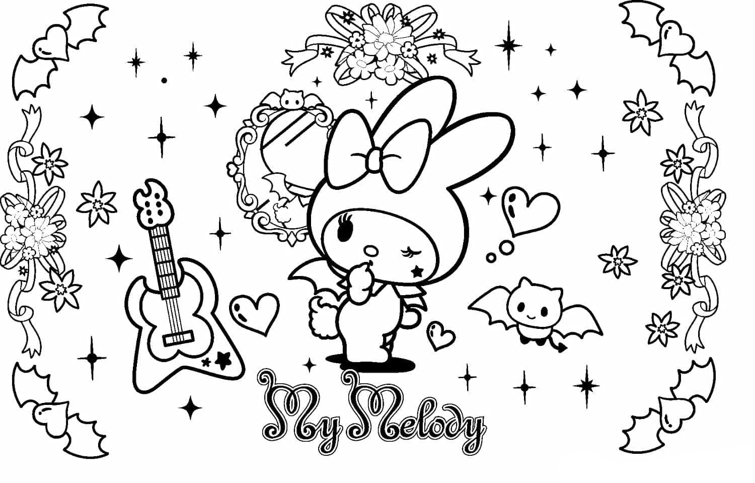 Dibujos de My Melody para niños para colorear