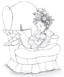 Dibujos de Nancy Elegante Sentada En Una Silla para colorear