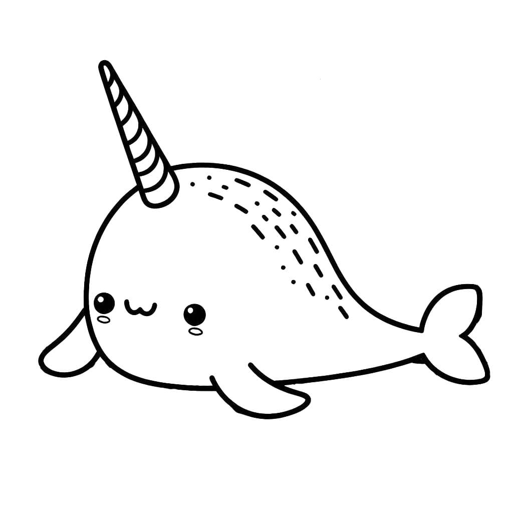 Dibujos de Narval 5 para colorear