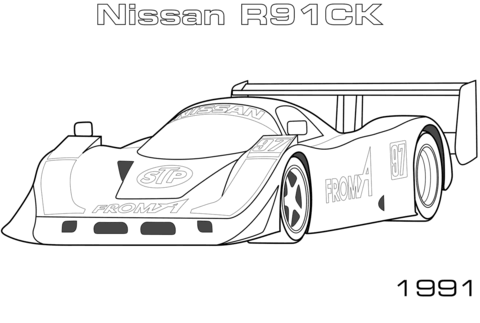 Dibujos de Nissan R91CK para colorear
