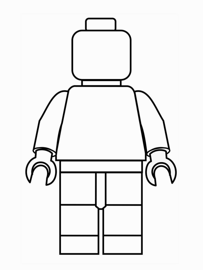 Dibujos de Normal Lego para colorear