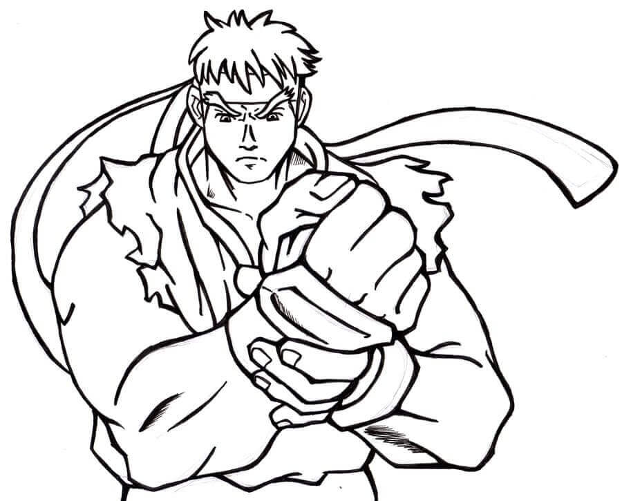 Normalidad Ryu para colorir