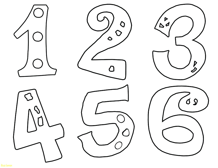 Dibujos de Números para colorear