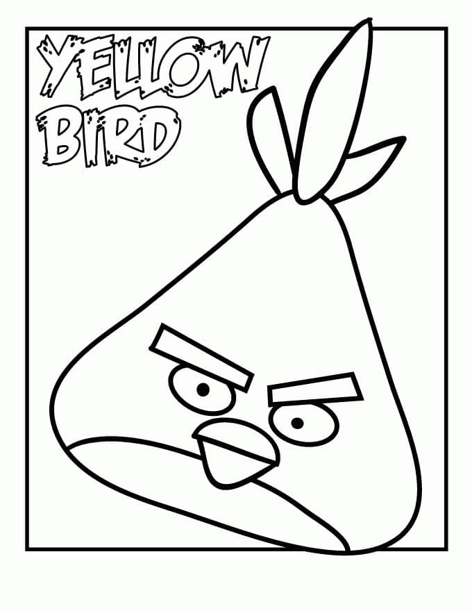 Dibujos de Pájaro Amarillo Básico para colorear