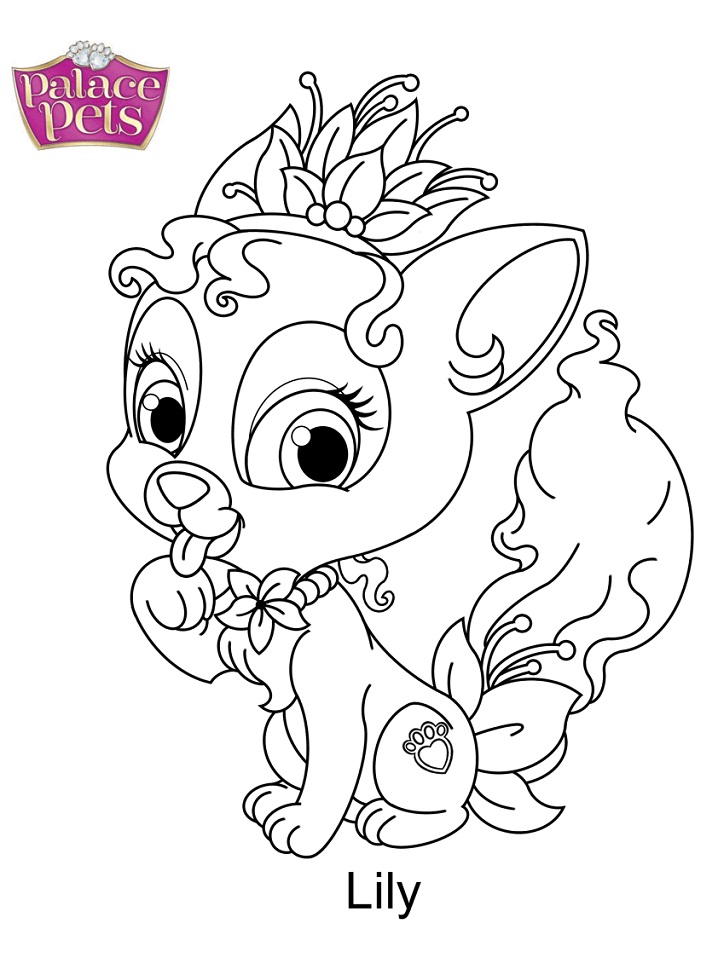Dibujos de Palace Pets Lily para colorear