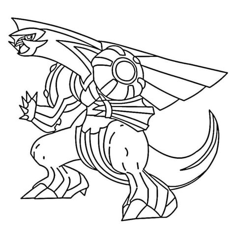 Palkia En Pokémon para colorir