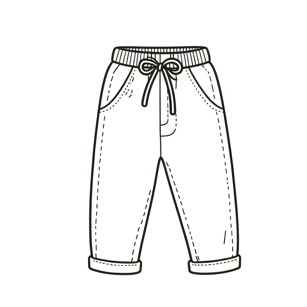Pantalon para colorear