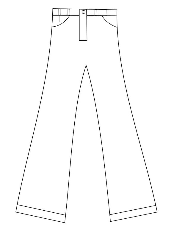 Dibujos de Pantalon Gratis para niños para colorear