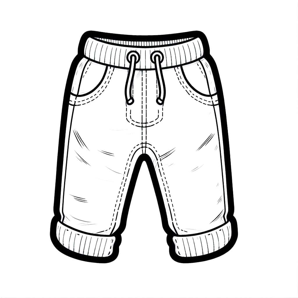 Dibujos de Pantalon Muy básico para colorear