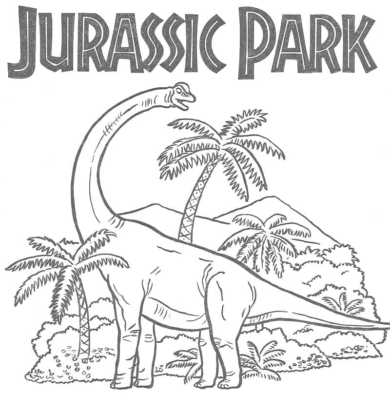 Dibujos de Película Jurassic Park para colorear