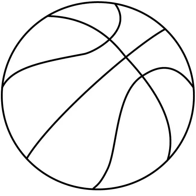 Dibujos de Pelota de baloncesto gratis para colorear