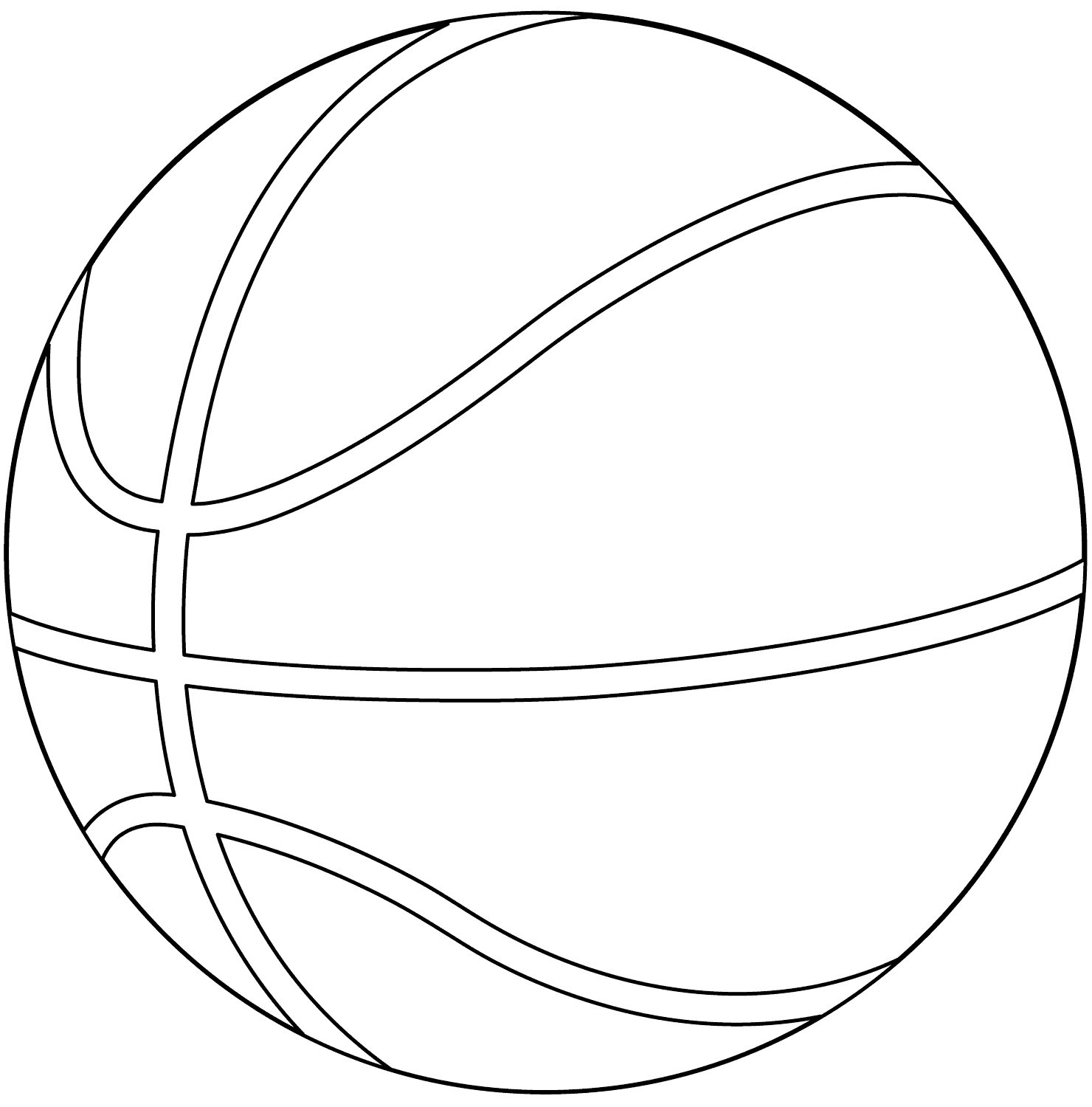 Dibujos de Pelota de baloncesto para colorear