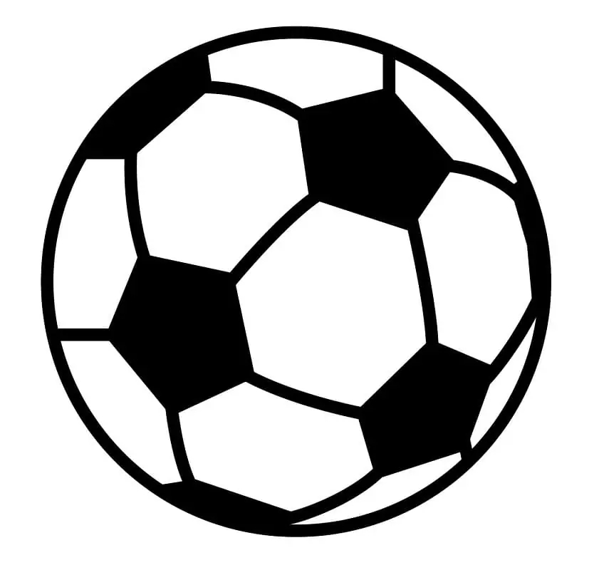 Dibujos de Pelota de fútbol gratis para colorear