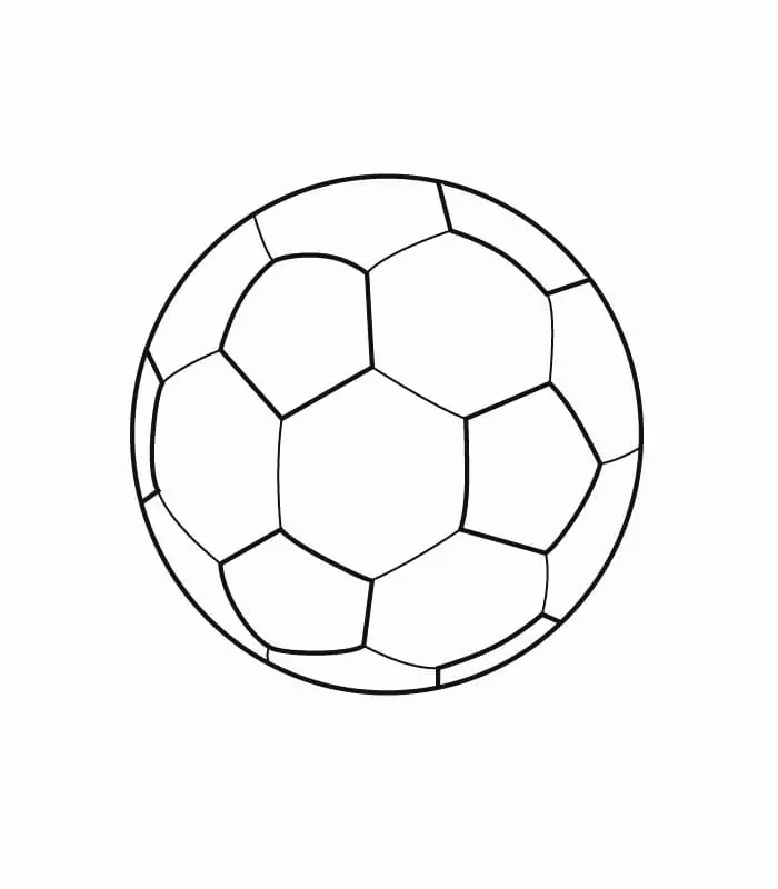 Dibujos de Pelota de fútbol para imprimir gratis para colorear