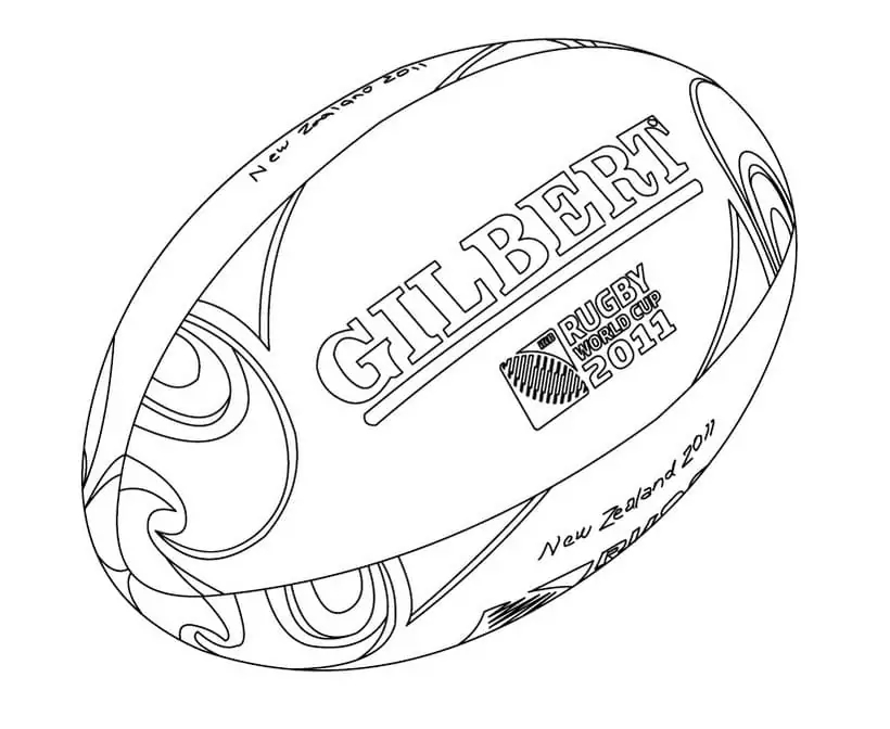 Dibujos de Pelota de rugby para imprimir para colorear