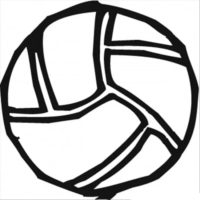 Dibujos de Pelota de voleibol gratis para colorear