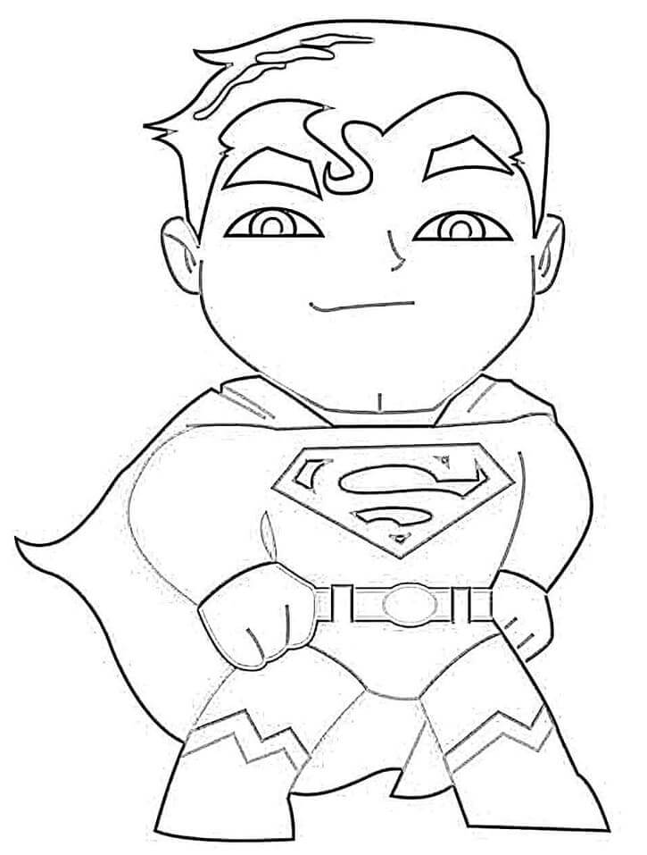 Pequeño Superman para colorir