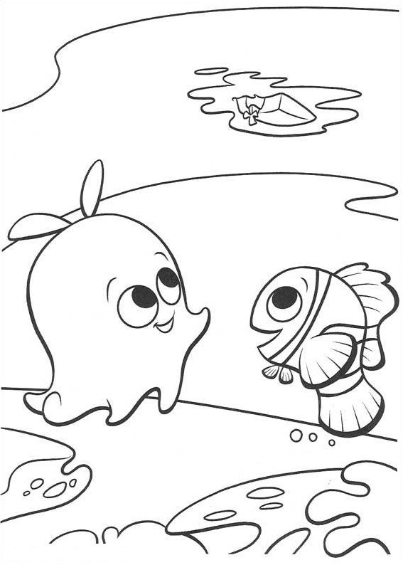 Perla Y Nemo para colorir