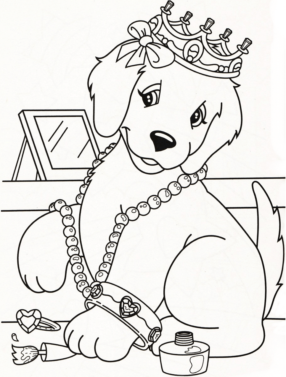 Dibujos de Perro De Caramelo Lisa Frank para colorear