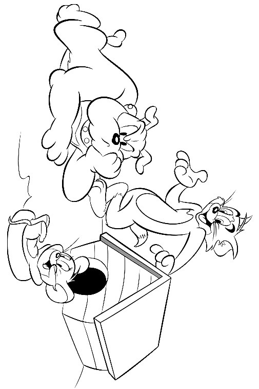 Personajes De Tom Y Jerry para colorir