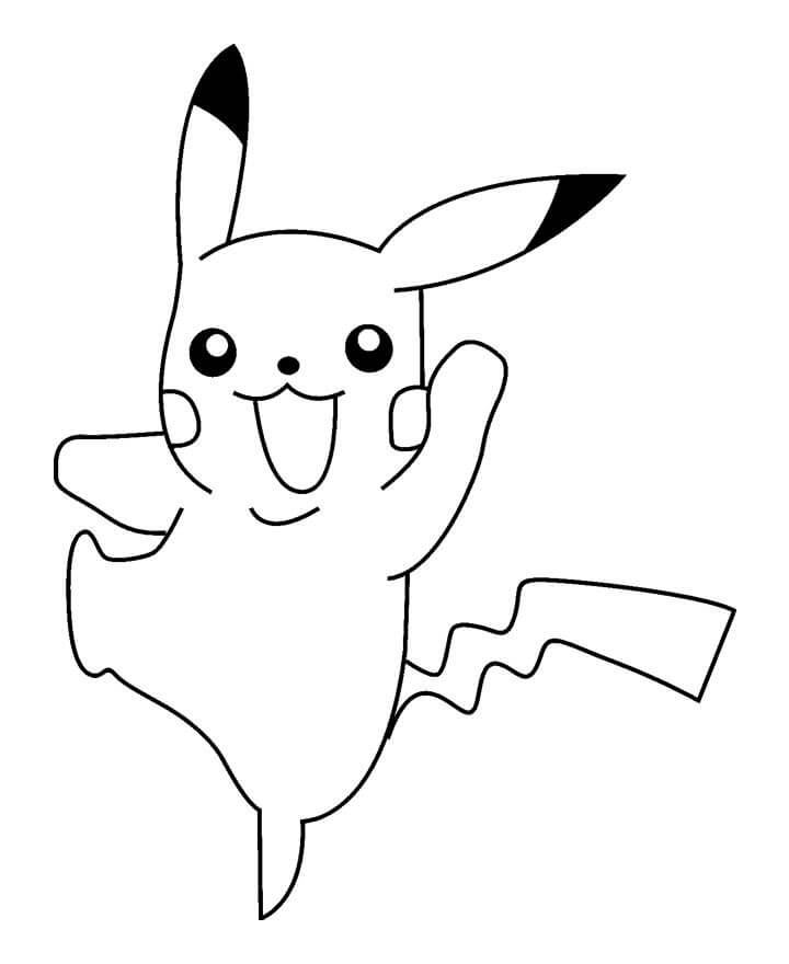 Dibujos de Pikachu Normales para colorear