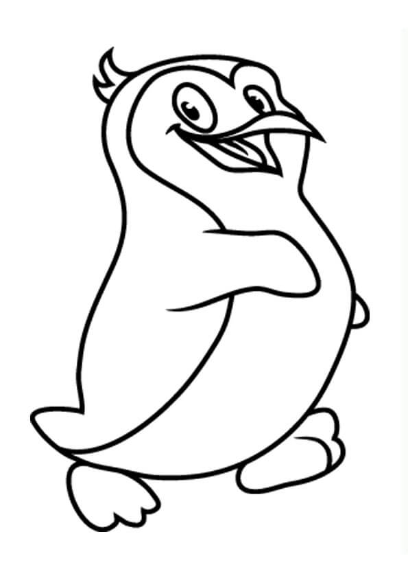 Dibujos de Pingüino Caminando para colorear