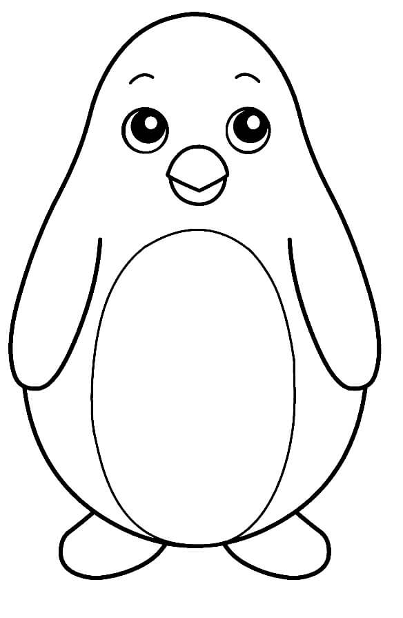 Dibujos de Pingüino Normal para colorear