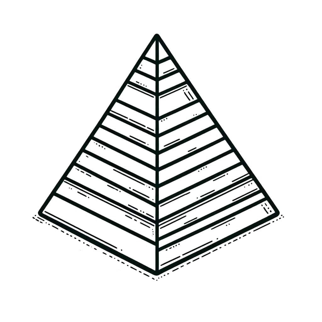 Dibujos de Pirámide 1 para colorear