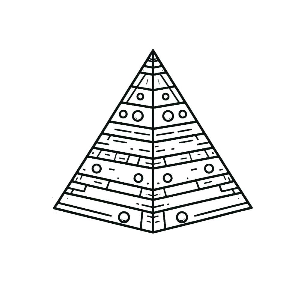 Dibujos de Pirámide 2 para colorear