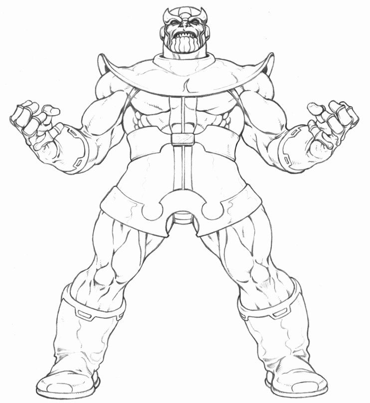 Dibujos de Poder De Thanos para colorear