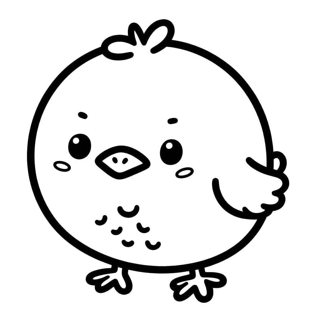 Dibujos de Pollitos 1 para colorear