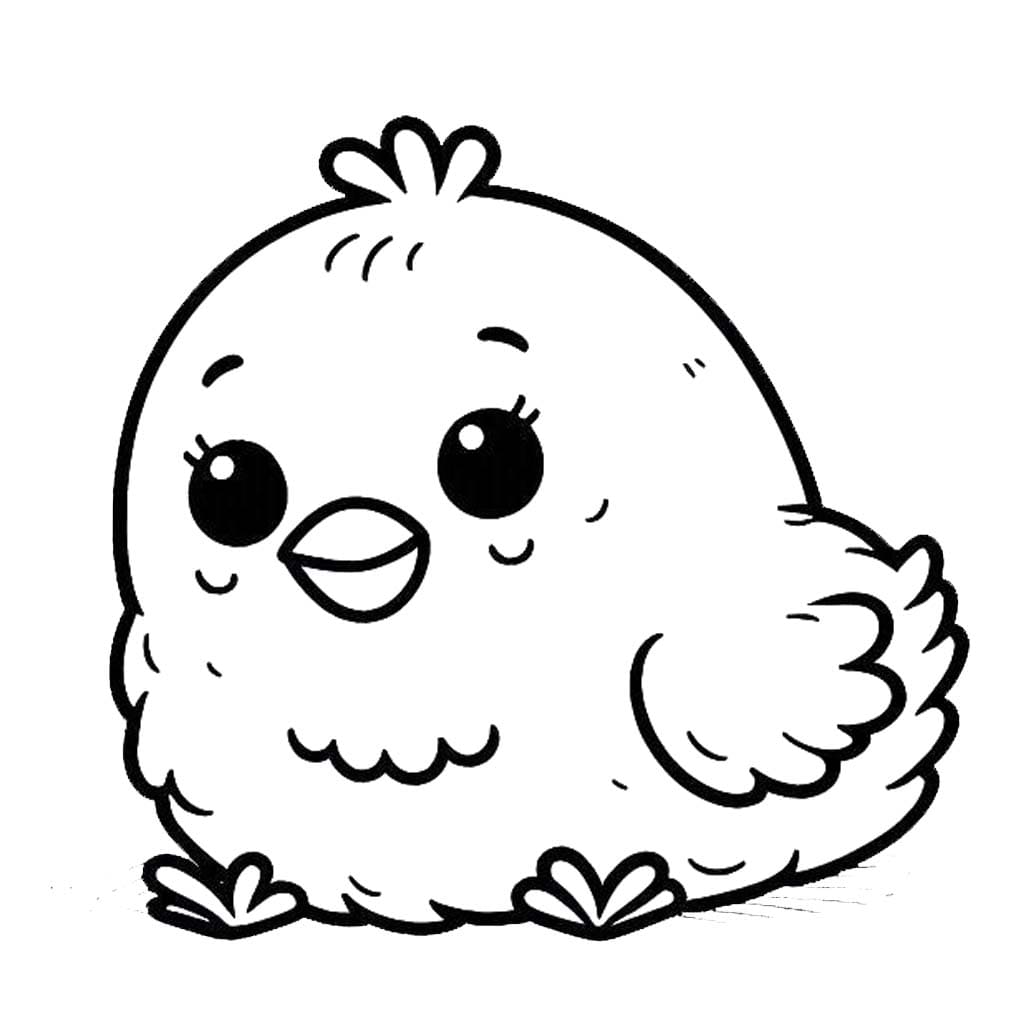 Dibujos de Pollitos 3 para colorear