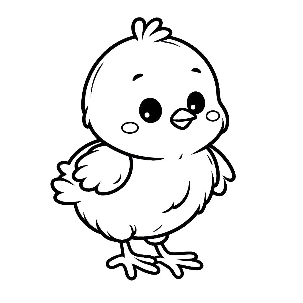 Dibujos de Pollitos 4 para colorear